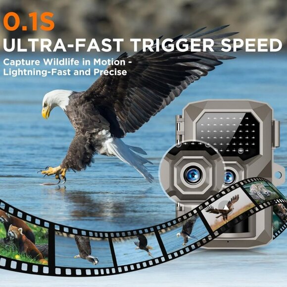 NEW 4K 48MP Game Camera with Night Vision 0.1s Trigger Motion Activated,130°Wide - Picture 3 of 6